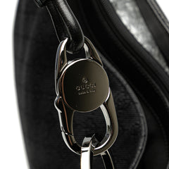 Large GG Denim Horsebit Classic Ring Hobo