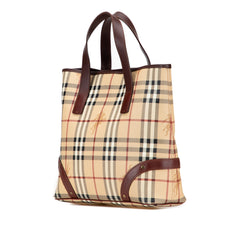 Haymarket Check Coated Canvas Tote
