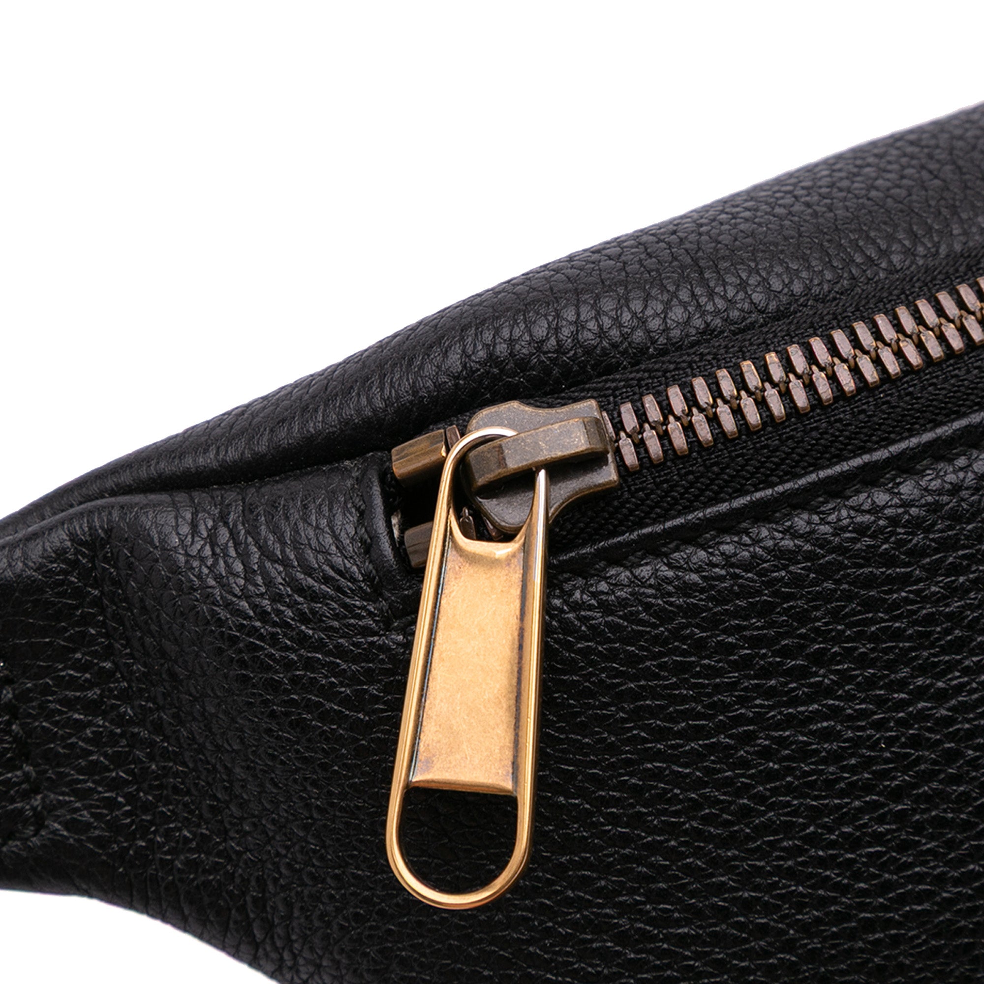 Small Grained Calfskin Logo Belt Bag
