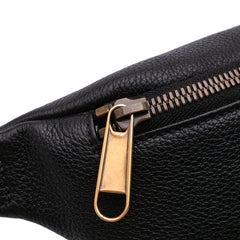 Small Grained Calfskin Logo Belt Bag