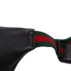 Small Grained Calfskin Logo Belt Bag