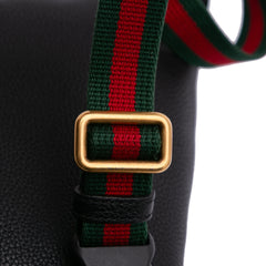 Small Grained Calfskin Logo Belt Bag