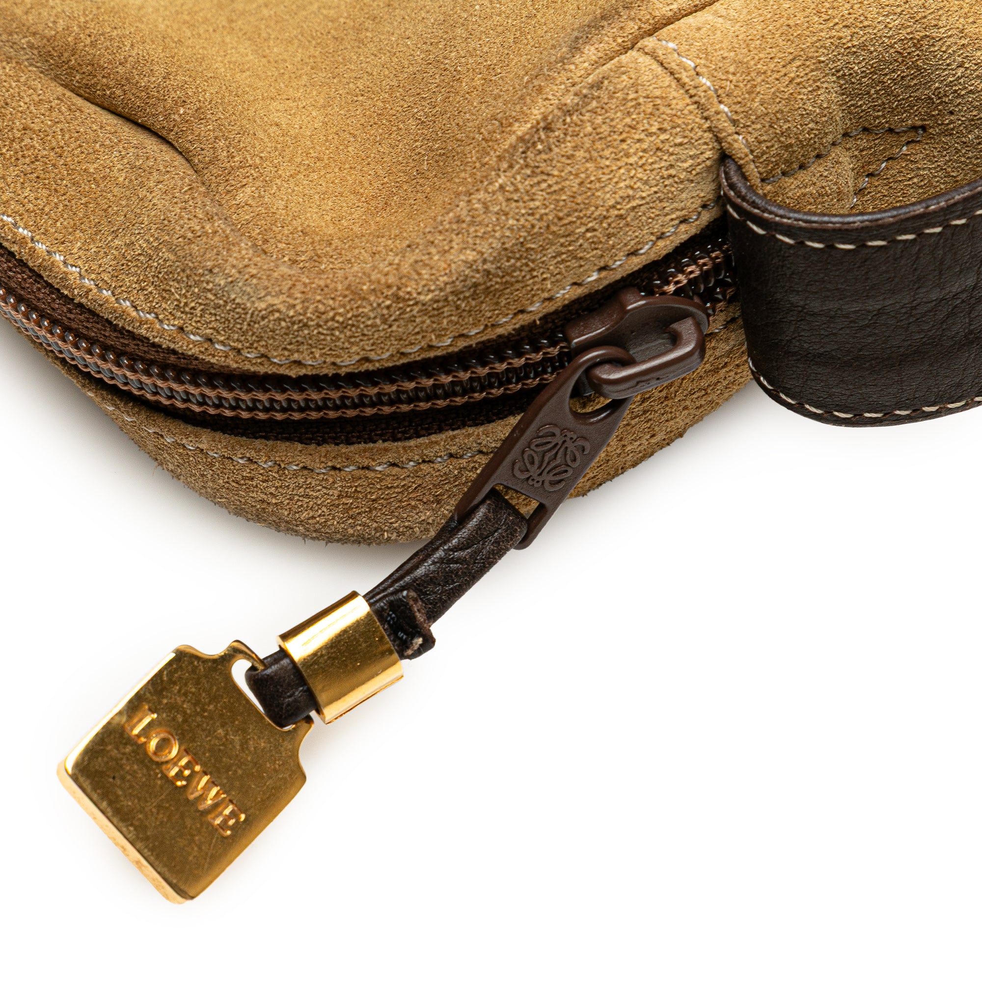 Anagram Suede Crossbody