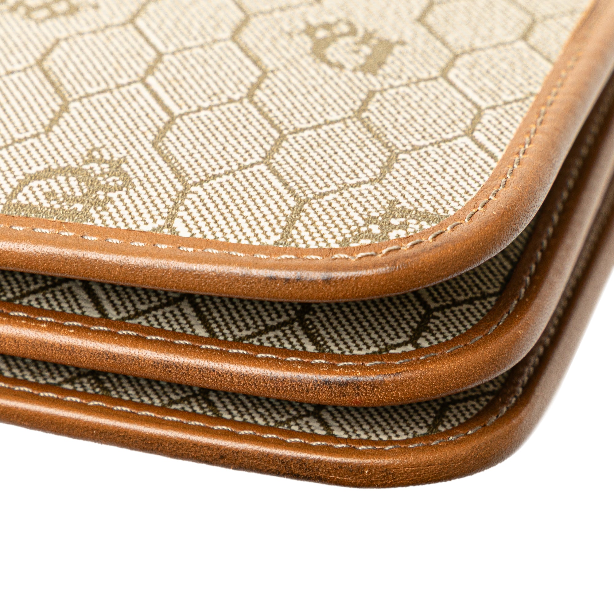 Honeycomb Coated Canvas Chain Shoulder Bag