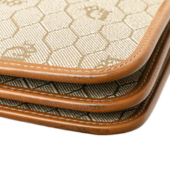 Honeycomb Coated Canvas Chain Shoulder Bag