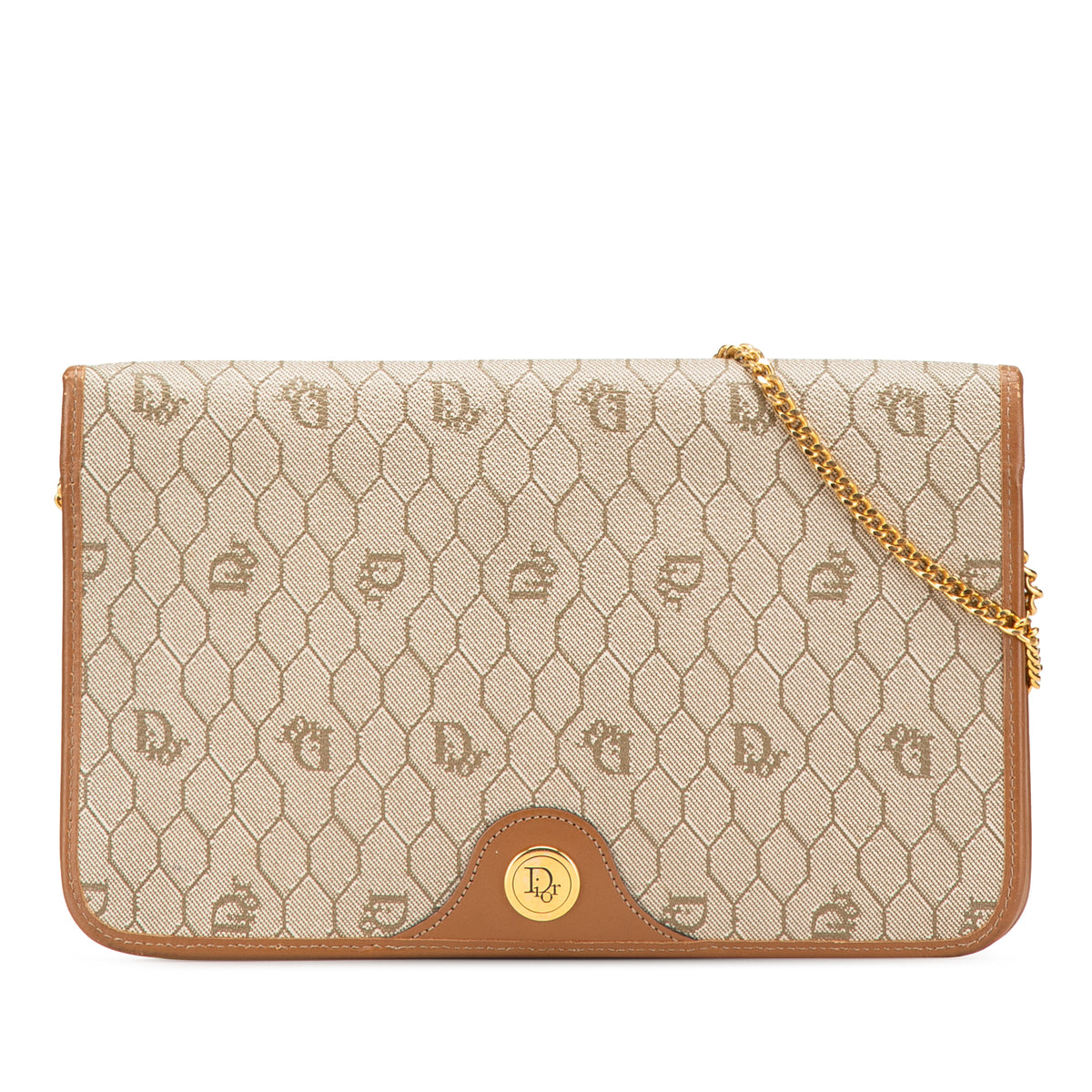 Honeycomb Coated Canvas Chain Shoulder Bag