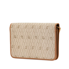 Honeycomb Coated Canvas Chain Shoulder Bag
