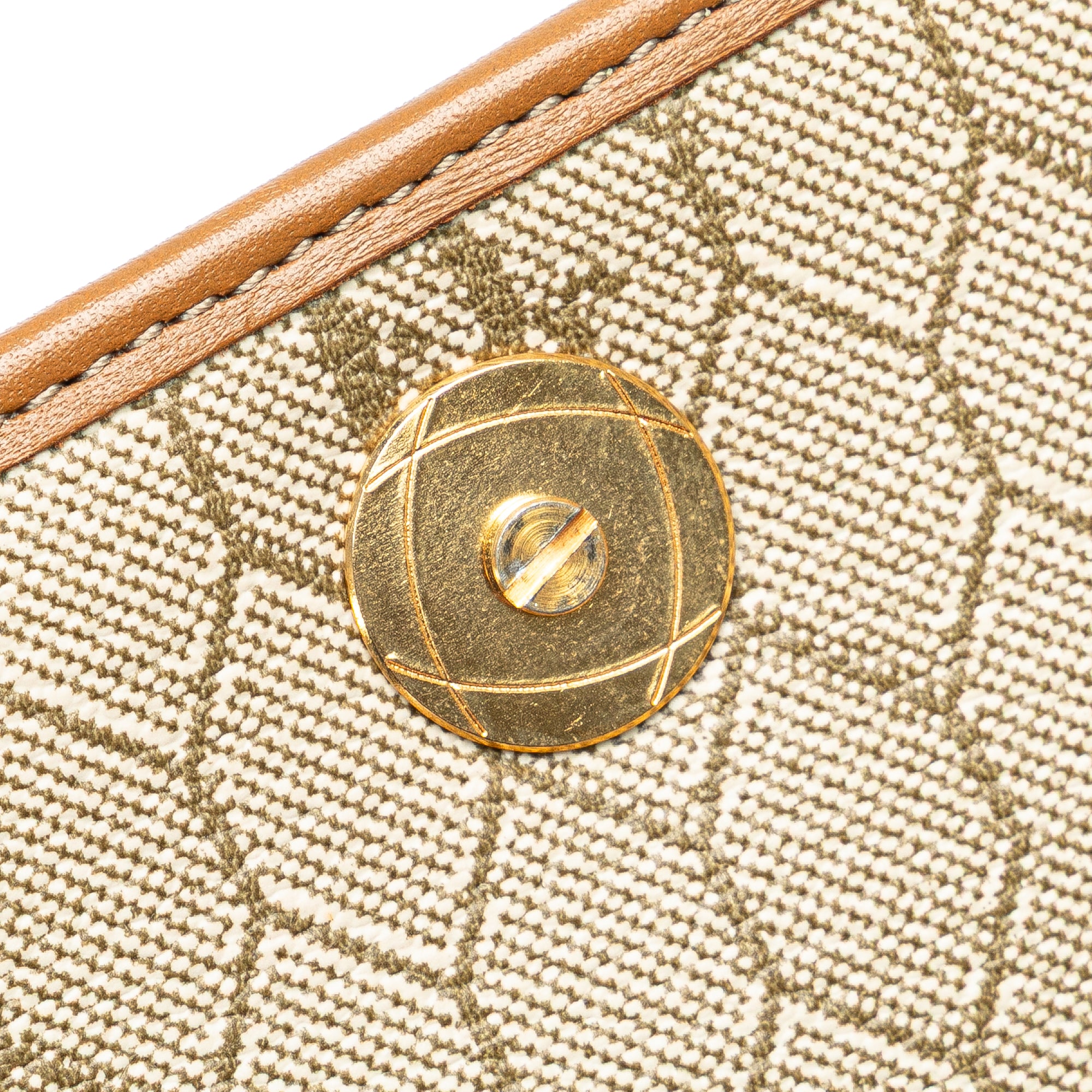 Honeycomb Coated Canvas Chain Shoulder Bag