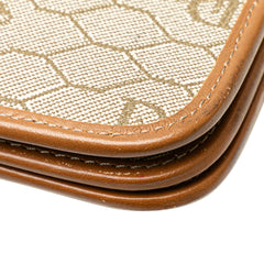 Honeycomb Coated Canvas Chain Shoulder Bag
