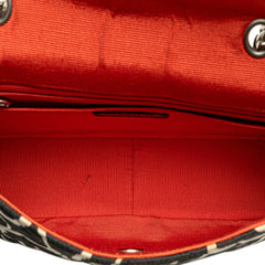 Medium CC Quilted Printed Canvas Single Flap