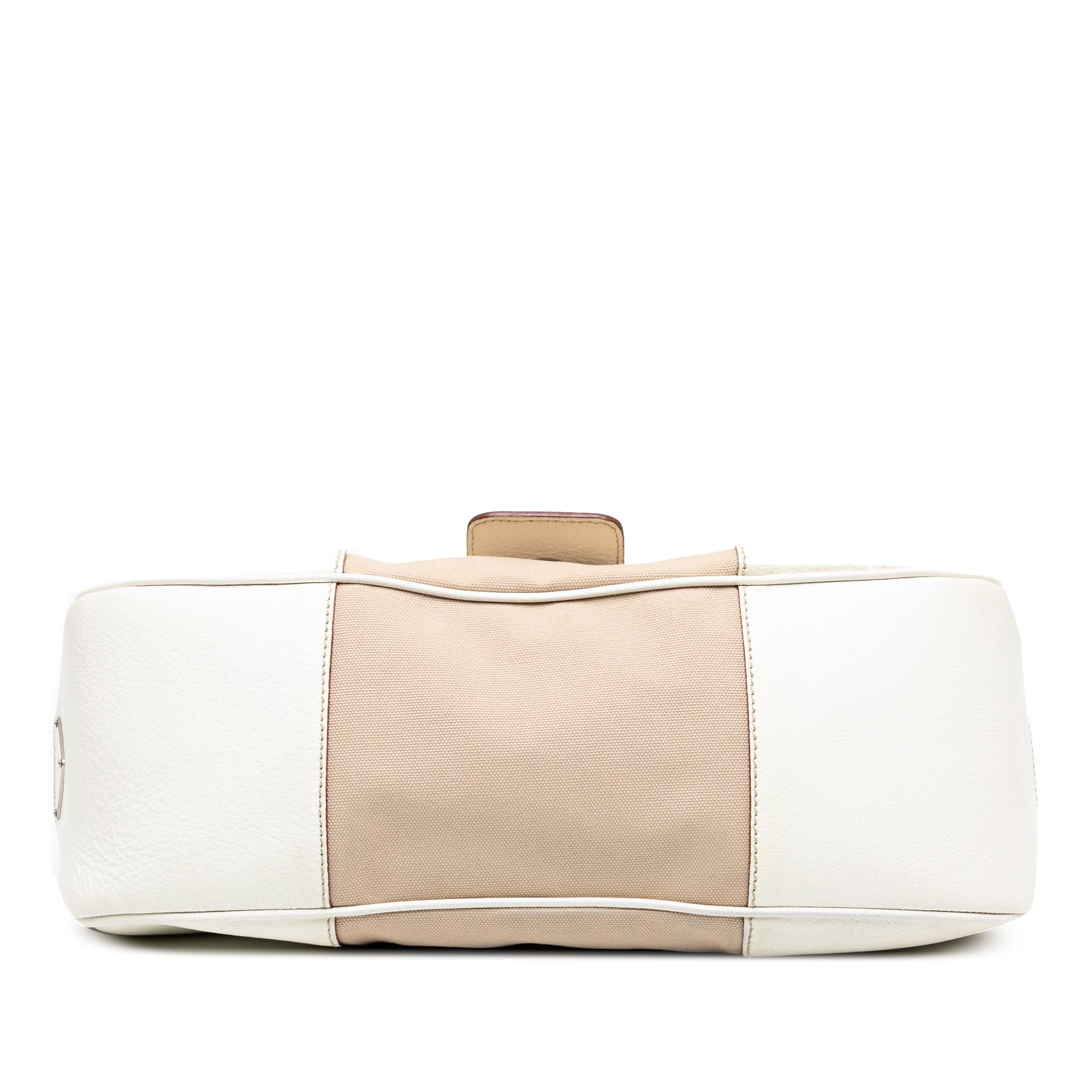 Cinghiale Trimmed Canvas Canapa Moon Shoulder Bag
