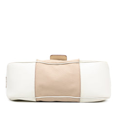 Cinghiale Trimmed Canvas Canapa Moon Shoulder Bag