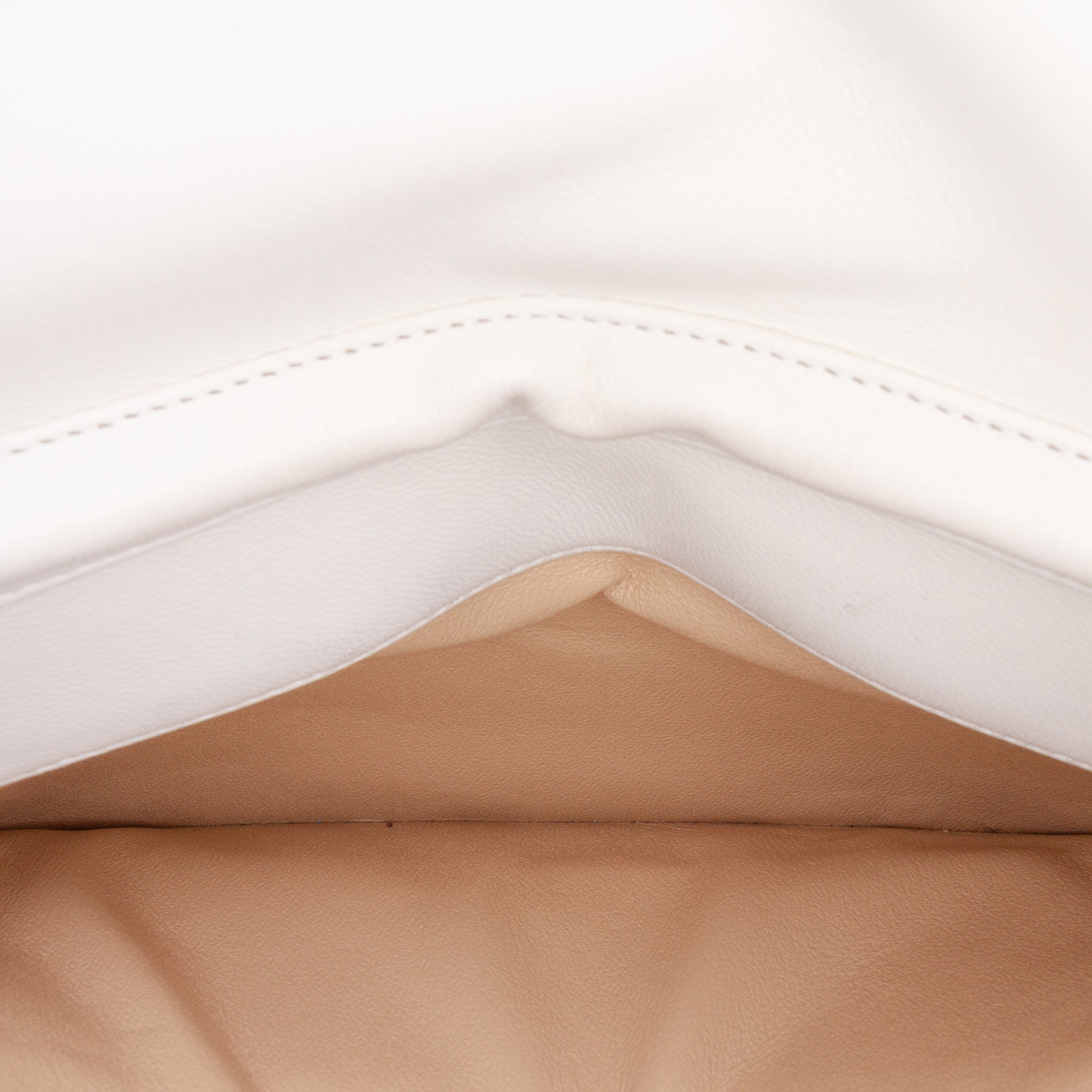 CC Bicolor Woven Lambskin Crystal Pearl Flap