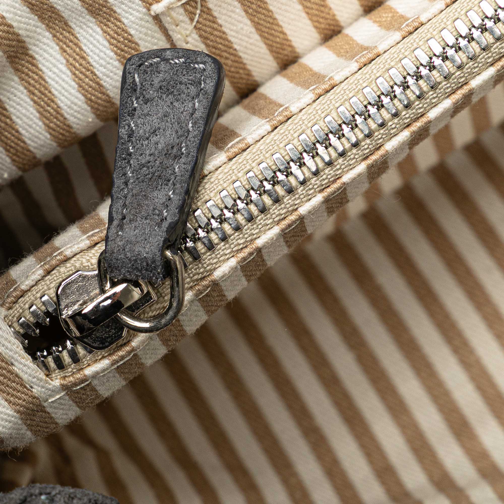 Anagram Suede Shoulder Bag