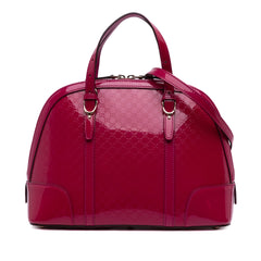 Medium Microguccissima Patent Nice Dome Satchel