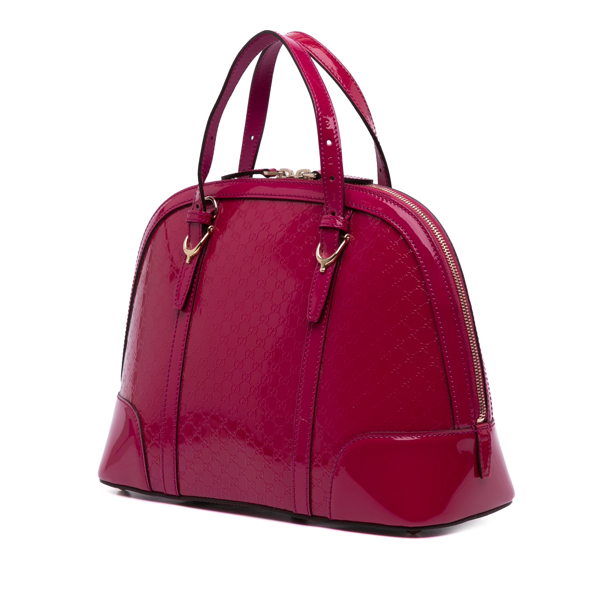 Medium Microguccissima Patent Nice Dome Satchel