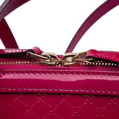 Medium Microguccissima Patent Nice Dome Satchel