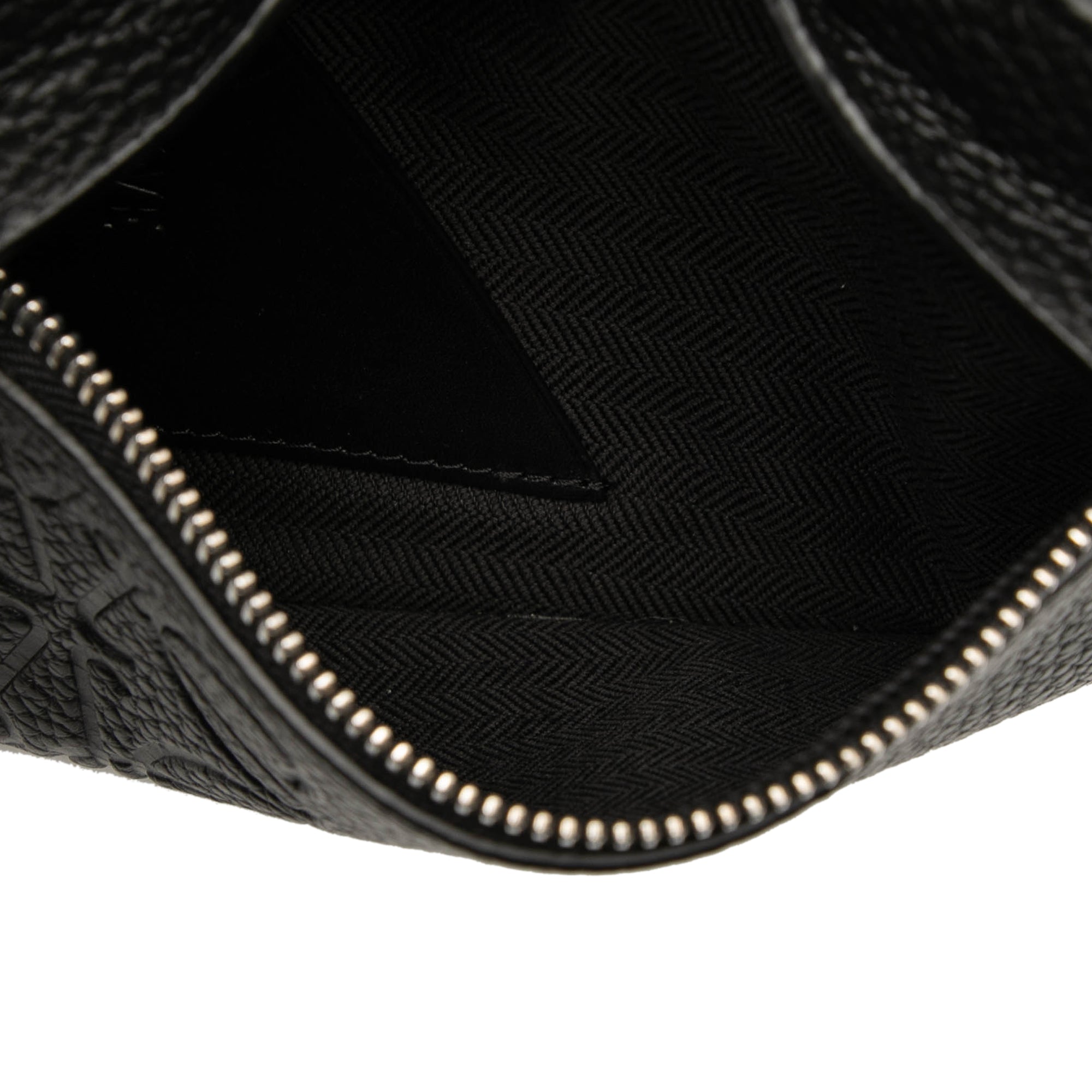 Grained Calfskin Vertical T Pocket Pouch