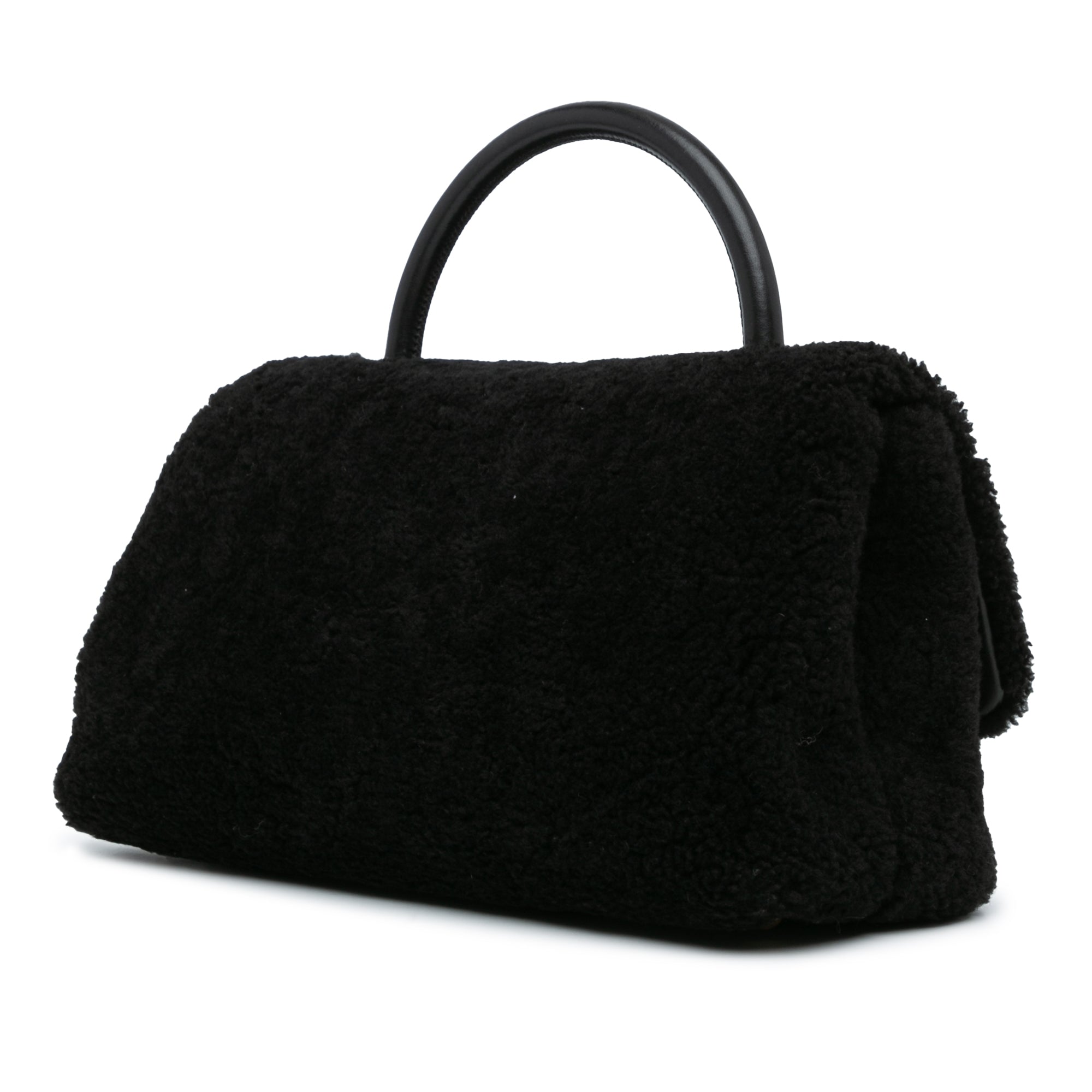 Medium Shearling Coco Handle Flap