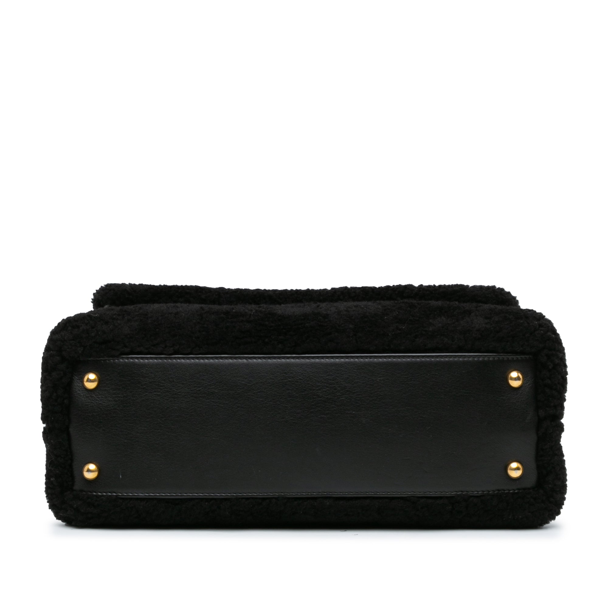 Medium Shearling Coco Handle Flap