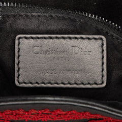 Medium Smooth Calfskin Embroidered Heart Playing Cards Lady Dior