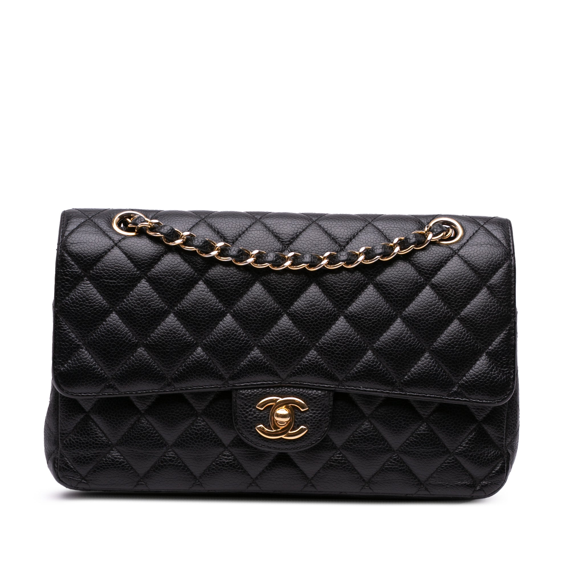 Medium Classic Caviar Double Flap