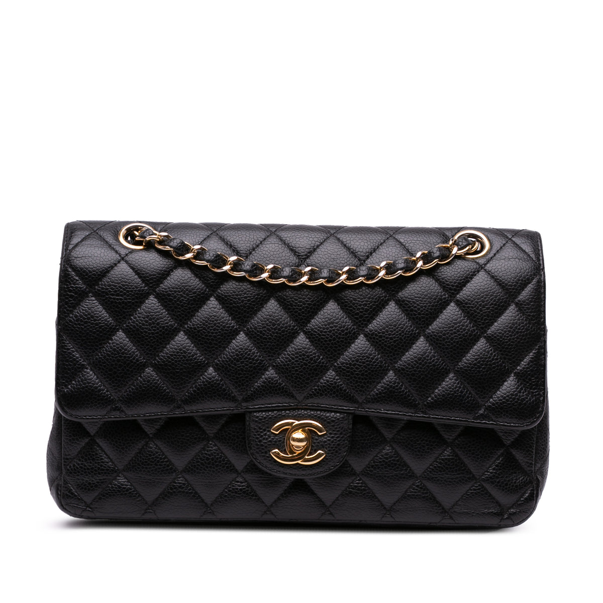 Medium Classic Caviar Double Flap