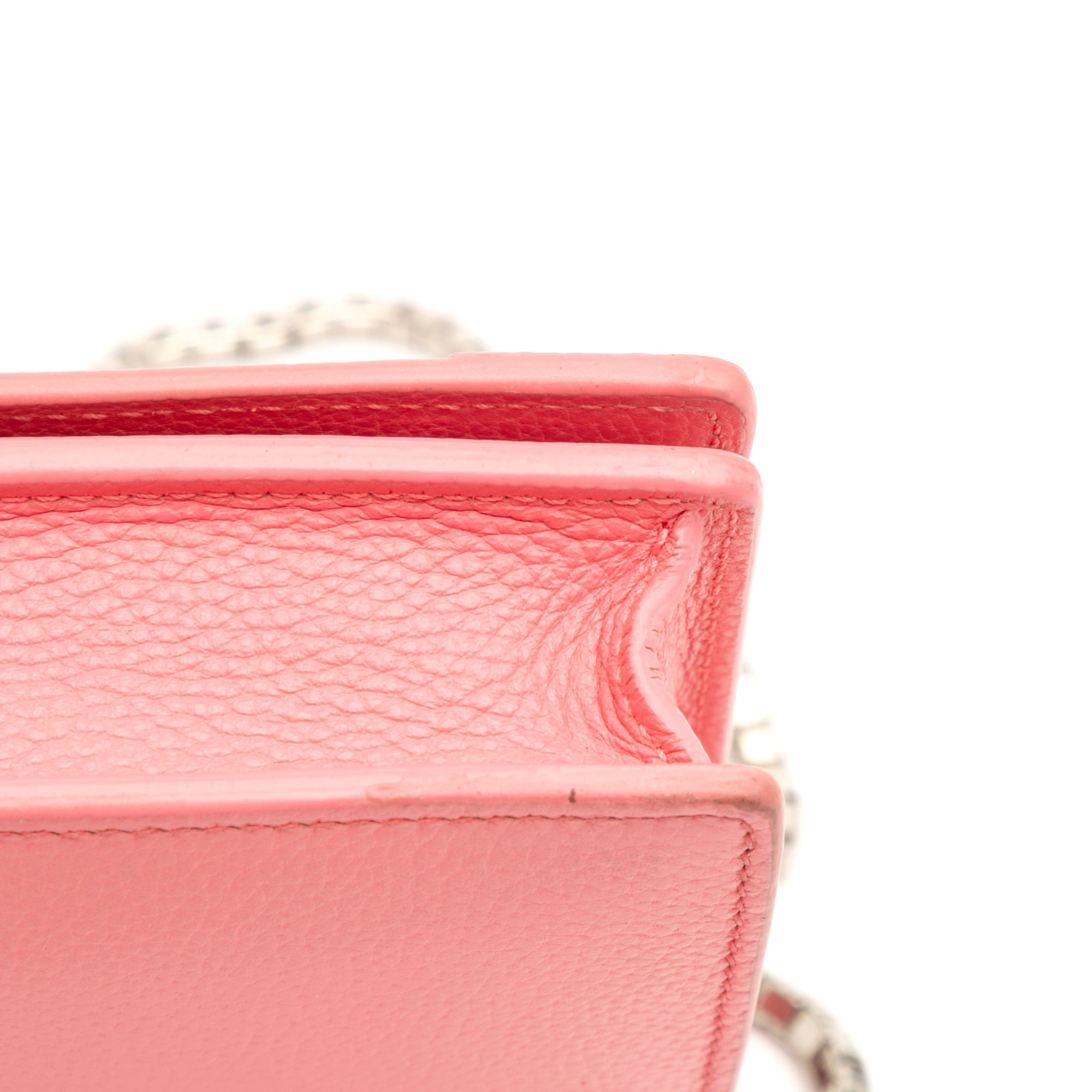 Grained Calfskin Motocross Classic Wallet on Chain