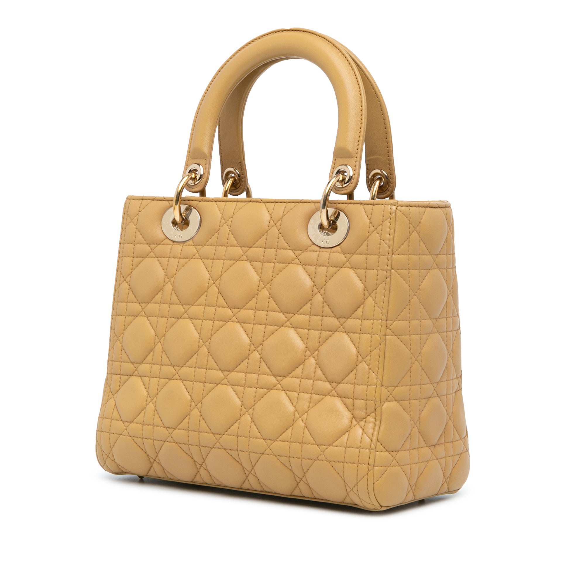 Medium Lambskin Cannage Lady Dior