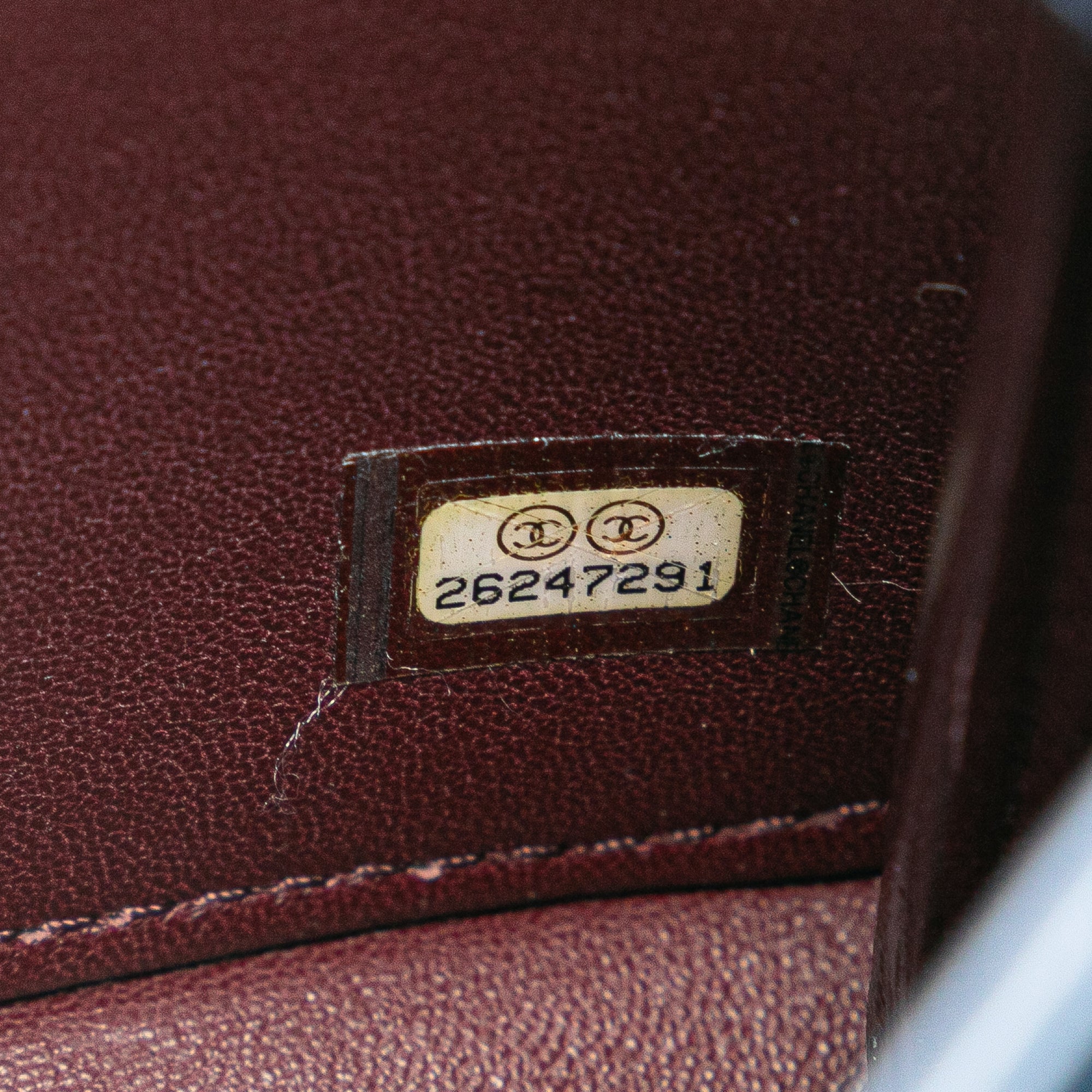 Small Quilted Calfskin Straight Lined Flap