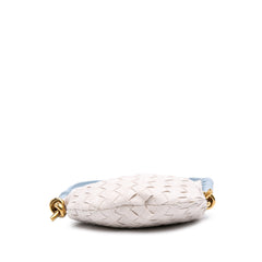 Small Nappa and Canvas Intrecciato Solstice Shoulder Bag