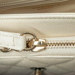 Small Caviar Business Affinity Top Handle Flap_8