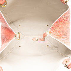 Small Embossed Grain Check Canterbury Tote