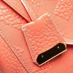 Small Embossed Grain Check Canterbury Tote