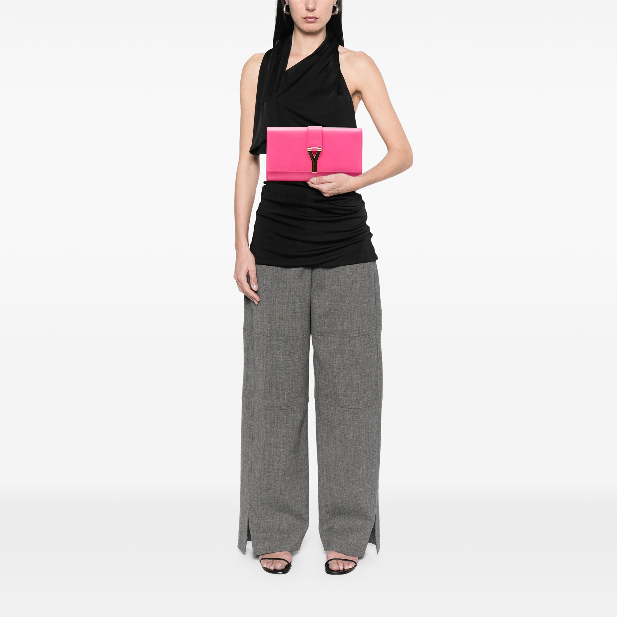 Leather Chyc Ligne Clutch