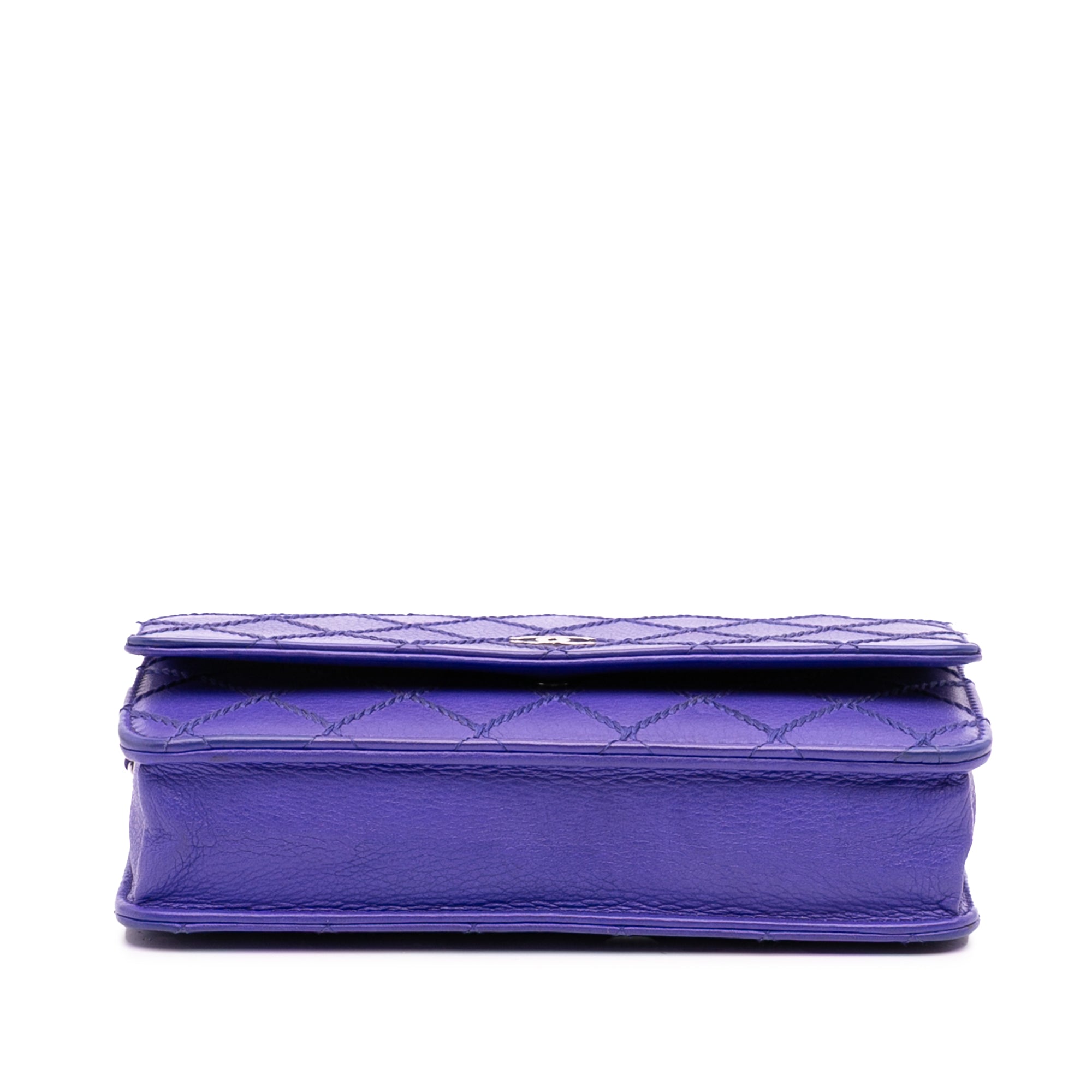 CC Quilted Calfskin Fancy Wallet On Chain