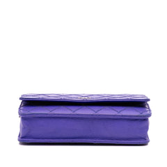 CC Quilted Calfskin Fancy Wallet On Chain