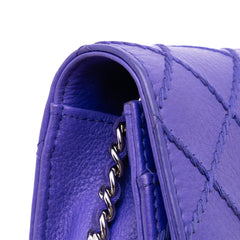 CC Quilted Calfskin Fancy Wallet On Chain