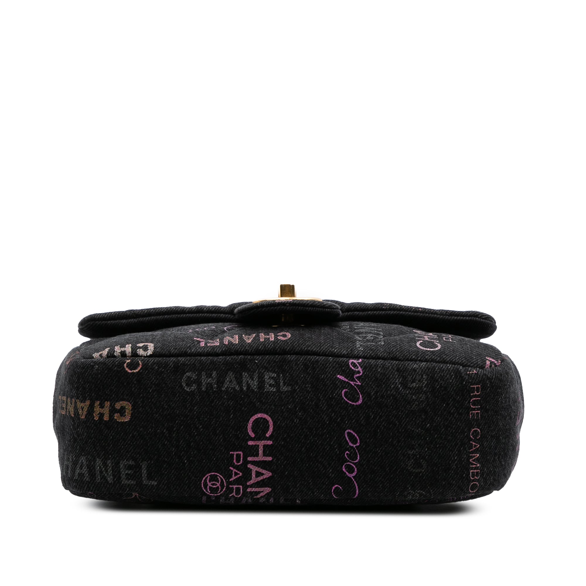 Mini Rectangular Quilted Denim Mood Flap