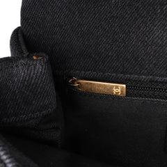 Mini Rectangular Quilted Denim Mood Flap