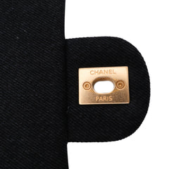 Mini Rectangular Quilted Denim Mood Flap