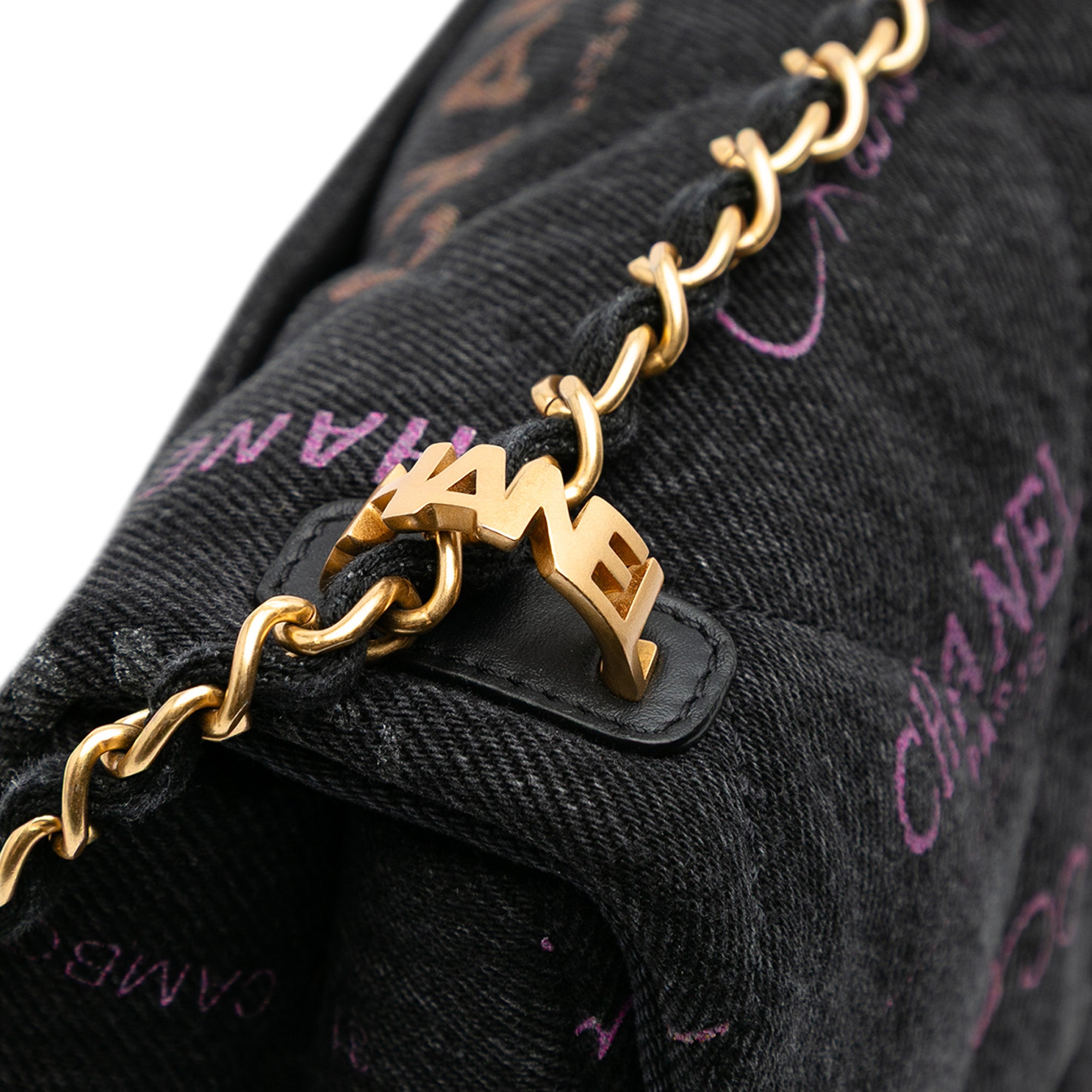 Mini Rectangular Quilted Denim Mood Flap