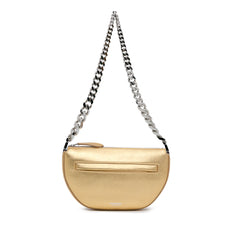 Mini Metallic Olympia Zip Chain Bag