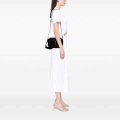 Suede Crystal Monogram Lou Camera Bag