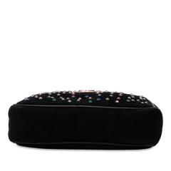 Suede Crystal Monogram Lou Camera Bag