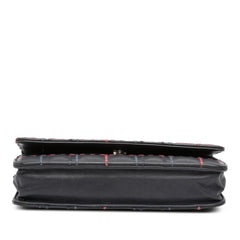 CC Square Stitched Calfskin Wallet on Chain