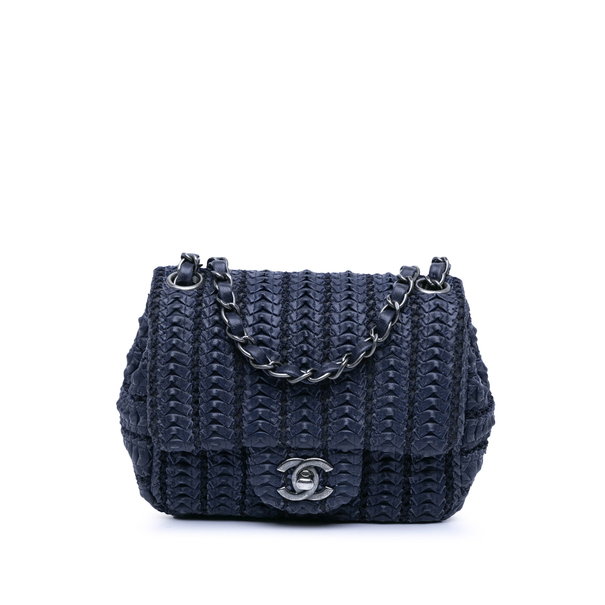 Paris Seoul Mini Crochet Lambskin Single Flap