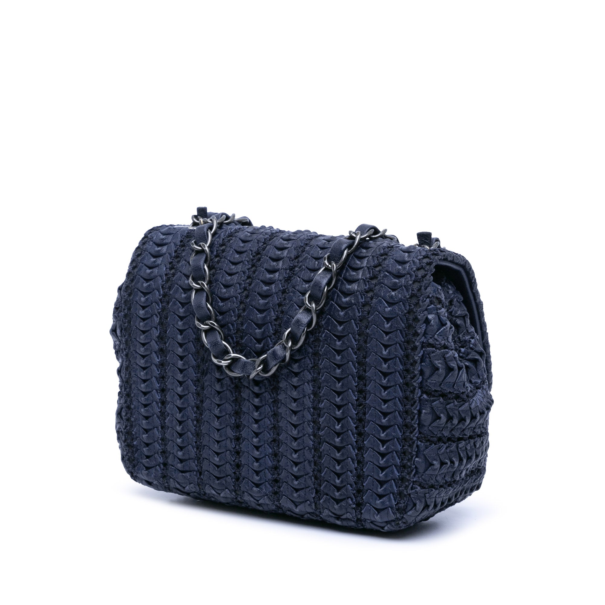 Paris Seoul Mini Crochet Lambskin Single Flap