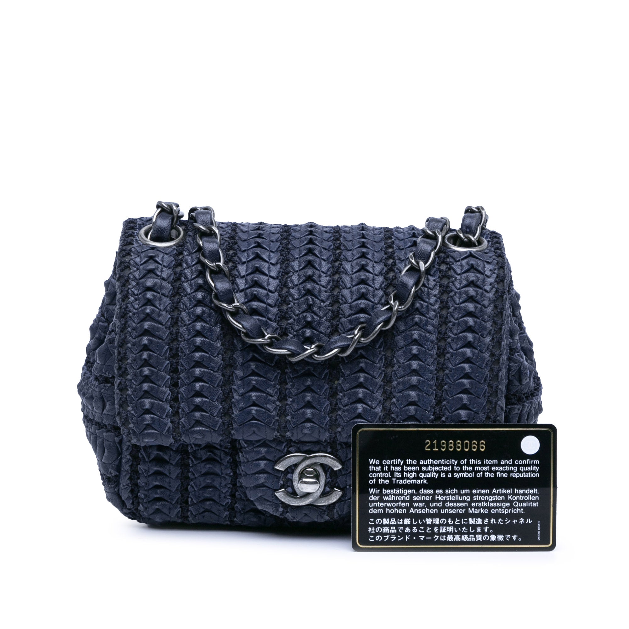 Paris Seoul Mini Crochet Lambskin Single Flap