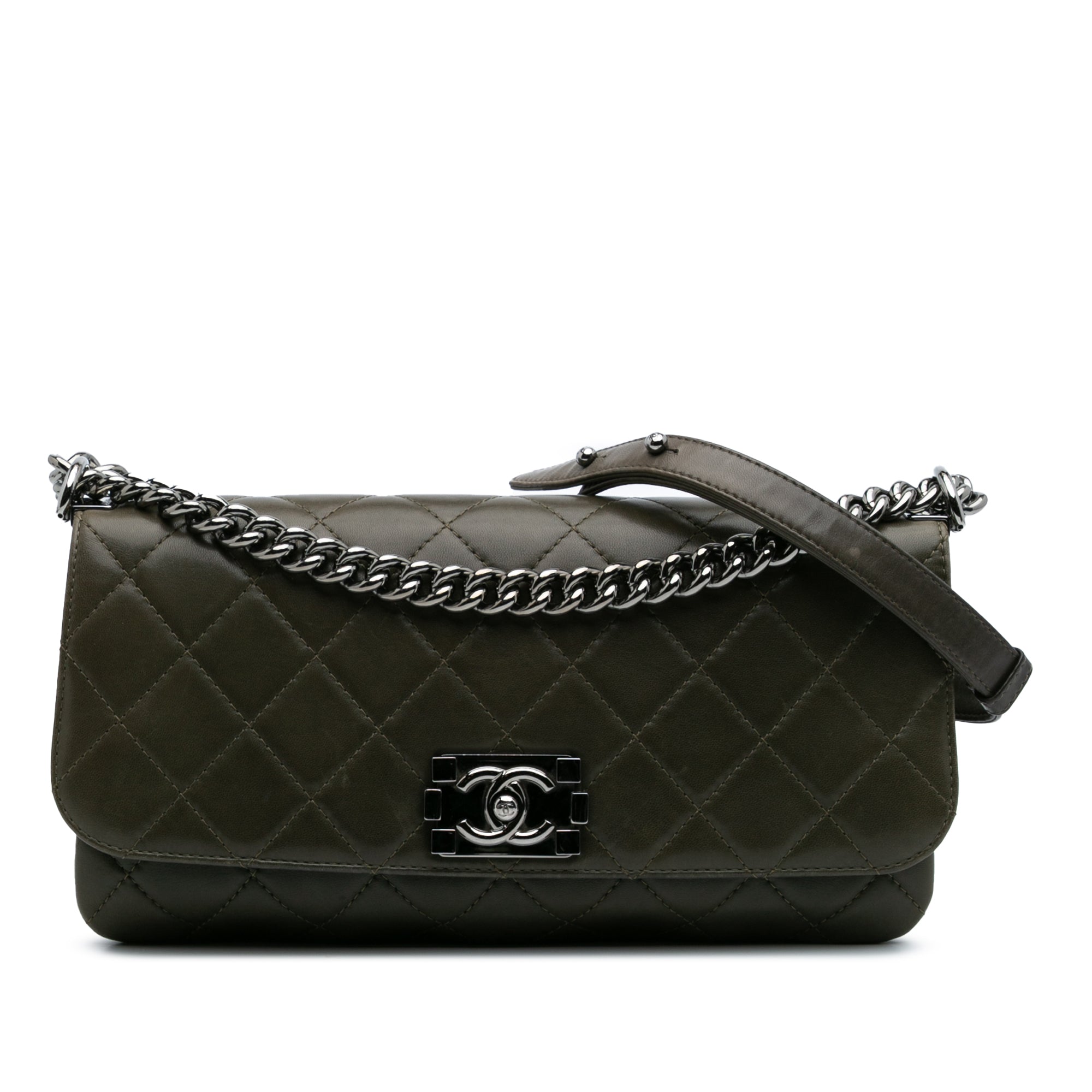 Quilted Lambskin Soft Boy Flap